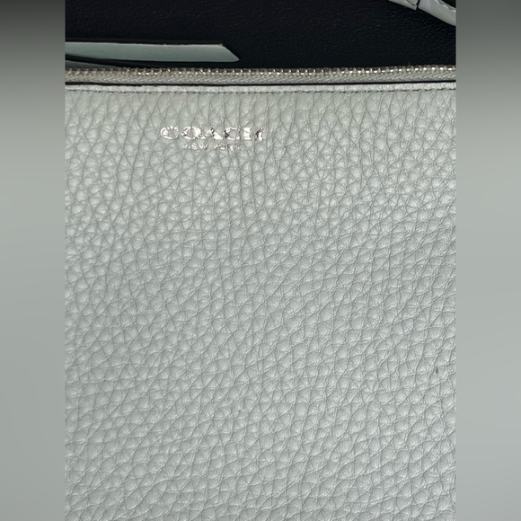 Coach Light Blue Pebbled Leather Crossbody Small Bag - Picture 3 of 11